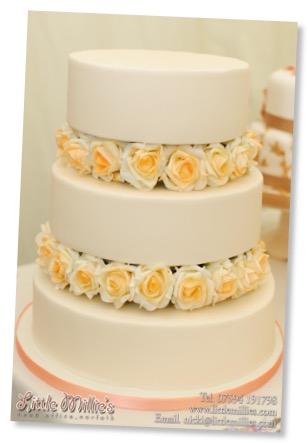 Rose Wedding Cake by Little Millie&#39;s-1